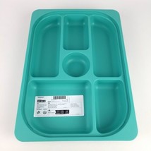 Ikea Trofast Storage Tray with Compartments 16 ½&quot; x 11 ¾&quot; x 2&quot; Turquoise... - $18.71