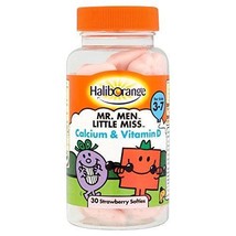 Seven Seas Haliborange Mr Men Little Miss Calcium and Vitamin D Strawberry Softi - $9.98