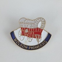 Vintage Brandon Molson Pioneers Covered Wagon Lapel Hat Pin - £6.49 GBP