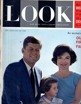 Look Magazine February 28 1961 JFK Jackie Kennedy John Jr Berlin  - $9.95