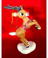 Rudolph The Red Nose Reindeer 2011 Round 2 Toy Figure Ornament 3.5&quot; Tall - $13.52 CAD