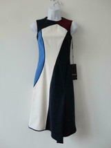 NWT ESCADA Dratta Virgin Wool Round Neck Sleeveless Dress 32 Midnight Bl... - $449.99