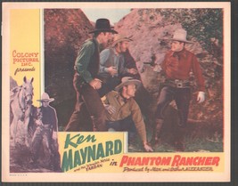 Phantom Rancher 11&quot;x14&quot; Lobby Card Carl Mathews Ken Maynard Dave O&#39;Brien Western - $72.75