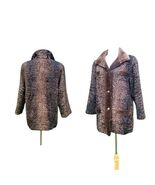 Vintage Fur Lamb Astrakhan Karakul ombre brown jacket coat beaver collar M - $118.80
