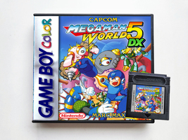 Mega Man World 5 DX -  Full Color Update Gameboy Color (GBC) Custom Case / Game - £14.07 GBP+