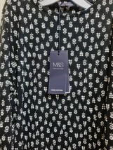 M &amp; S collection black and white prints women topSize 10 New - £22.55 GBP