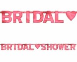 Bridal Shower Pink Metallic Banner Party Decorations 1 Piece 6 Ft New - $4.95