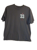 Vintage Clint Bowyer Nascar T-Shirt XLarge Gray Hanes Short Sleeve #33 - £15.04 GBP