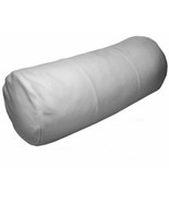 Cover Cushion Case Genuine Leather Pillow White Bolster 100% Soft Real L... - $875.53 MXN+