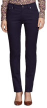 Brooks Brothers Natalie Fit Black Denim Pants Womens 10 Cotton Spandex 5 Pocket - £19.65 GBP