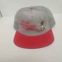 Vintage &quot;It&#39;s Just One Duckin Thing After Another&quot; Novelty Snapback Trucker Hat - £15.60 GBP