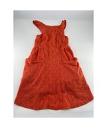 Free People Dress Womens Small Orange Sleeveless Pockets Short Y2K Boho ... - $33.46