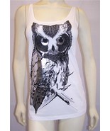 Lauren Moshi Owl Tank in White Large NEW - $97.76 CAD
