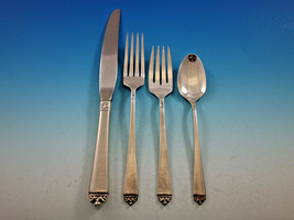 Satin Beauty by Oneida Sterling Silver Flatware Set Service 28 pieces - £1,065.57 GBP