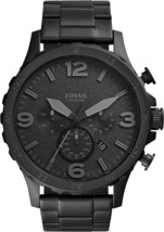 Fossil Nate Men&#39;s Watch with Oversized Chronograph Watch Dial and Stainl... - £96.64 GBP+