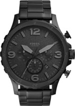 Fossil Nate Men&#39;s Watch with Oversized Chronograph Watch Dial and Stainl... - £91.15 GBP+