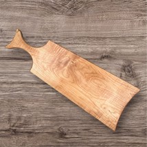 Handcrafted Cutting Board Natural Maple Hardwood Fish Tail Contemporary - $1,012.14 MXN