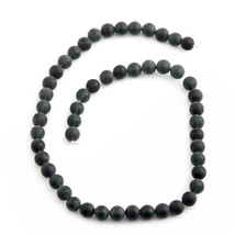 8mm Black Agate Bead Strand (15 in) Total Gem Stone Weight 157.45 Carat - £5.23 GBP