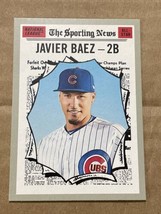 2019 Topps Heritage Sporting News #363 Javier Baez Chicago Cubs - £1.49 GBP