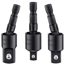 3Pcs Socket Adapter Set 1/4" 3/8" 1/2" Rotatable Impact Grade Drill Bits - $414.14 MXN 3Pcs Socket Adapter Set 1/4" 3/8" 1/2" Rotatable Impact Grade Drill Bits - $414.14 MXN