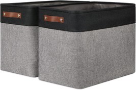 Dullemelo Extra Large Storage Baskets, Fabric Storage Bins For Organizing, Pack - £33.63 GBP