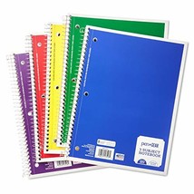 Pen + Gear 1 Subject Notebook- 70 Sheet, Wide Ruled - Pack of 5 - £10.57 GBP