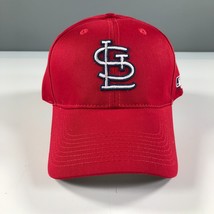 St Louis Cardinals Hat One Size Red Curved Brim White Logo Strapback - £8.17 GBP
