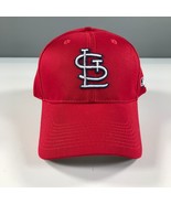 St Louis Cardinals Hat One Size Red Curved Brim White Logo Strapback - £8.17 GBP