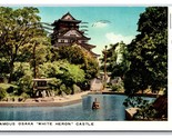 White Heron Castle Osaka Japan Chrome Postcard O16 - $1.93