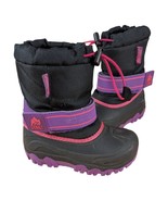 Girls Pink and Purple SNOW BOOTS Size 11 Kids Childrens Waterproof Bould... - $29.70