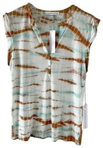Young Fabulous &amp; Broke YFB Loni Button Tee Tie Dye Multicolor ( S ) - £71.18 GBP