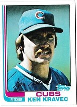 1982 Topps Ken Kravec #639 Baseball Card Chicago Cubs - £1.47 GBP