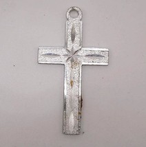 Religioso Jesús Cruz Crucifijo Aluminio Colgante - £30.45 GBP