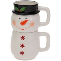 Festive Snowman Stack Mug Duo Set - £33.70 GBP