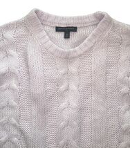 Banana Republic XS Cable Knit Sweater Lavender Cotton Blend NWOT image 2