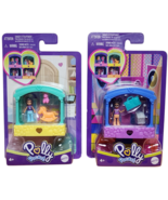 Polly Pocket Lof of 2 Compact Stack-able Rooms Stacking Mattel YouTube Kids - $26.53 CAD