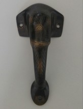Elephant Head Figurine Brass Door Handle 4.9&quot; - Nepal - £15.74 GBP