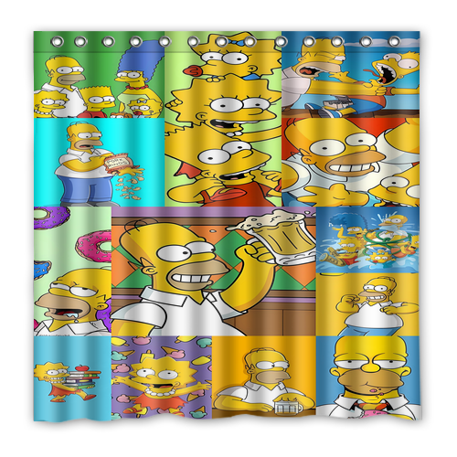 New!!! The Simpsons Custom Waterproof Polyester Shower Curtain 4 size Item image 12