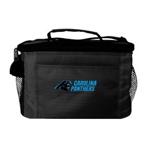 NFL Carolina Panthers 6 Can Cooler Bag Black Beach Sports Lunchbox - £9.60 GBP