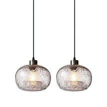 Pendant Lights Kitchen Island Glass Marble Clear Color Hand Blown Art Globe Over - £157.53 GBP