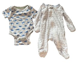 Newborn Baby Clothes Lot 12-Piece Bodysuits & Sleepers Carter’s Unisex A image 6