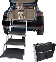 5-Stepdog Ramp For Car Pet Dog Ramp For Large Dogs, Pet Stair Folding Do... - £42.34 GBP