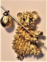 Hobo Bear Pin w/ Emerald Eyes 2&quot; Baby Bear - $15.75