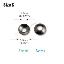 100pcs Stainless Steel Round Cap for Propeller, Rivets,Cup Washers,DIY Topwater  - £52.66 GBP