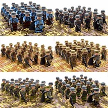21pcs/set WW2 Army Troops Britain US German Japan France Soldiers Minifigures - £19.68 GBP