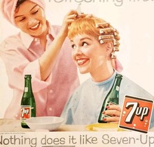 1958 7UP 7-Up Pop Refreshing Lift Advertisement Vintage Soda Hairdresser... - €34,84 EUR