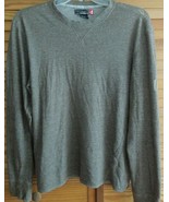 MENS Long Sleeve SHIRT QUICKSILVER PULL OVER CASUAL BROWN SIZE SMALL - $12.86