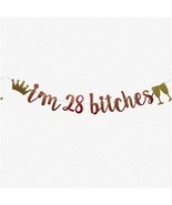 28 Glittering Years - Rose Gold Birthday Party Decorations - $34.32 CAD