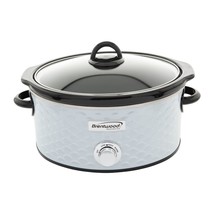 Brentwood Scallop Pattern 4.5 Quart Slow Cooker in White - $116.99