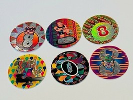 Eightball Pogs lot Slammer Milk Cap game vtg skull punk grunge skater 8-... - £13.16 GBP